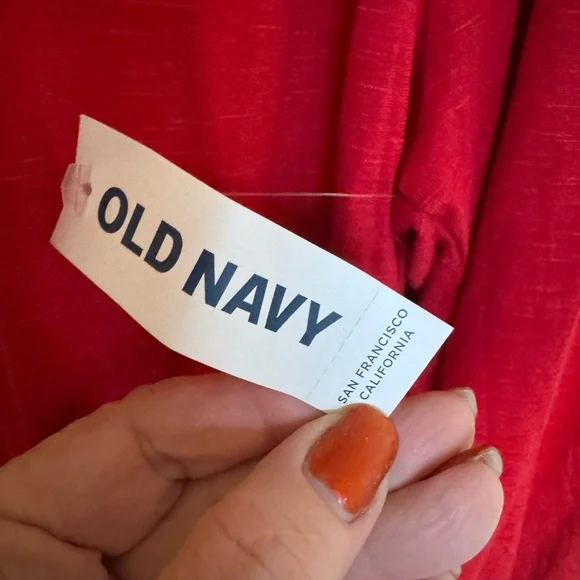 NWT Old Navy Red Crochet Square-Neck Peasant Top SIZE: 2X #K - Picture 11 of 12